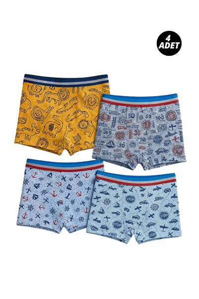 ExLove 4 BUC BOXER COPII BĂIAT CU MODEL