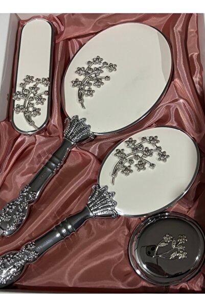 Muensu Σετ χτένας και καθρέφτη νυφικής πολλαπλής χρήσης, Σετ καθρέφτη, Νυφικό...