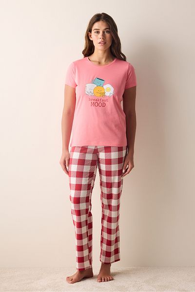 Penti multicolored Breakfast mood Pants and Pajama Set