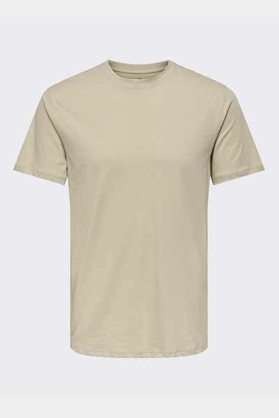 Only & Sons Onsmax Life Ss Stitch Tee Noos Ανδρικό κίτρινο μπλουζάκι - 22025208