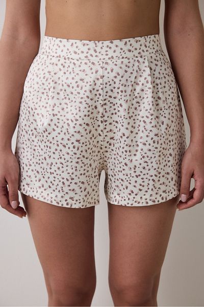 Penti Lilah Satin Ecru Shorts