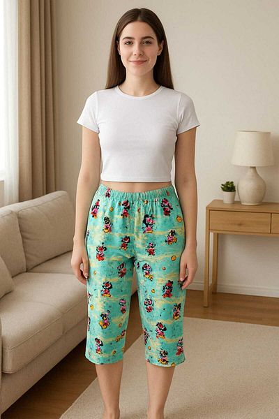 gigigiyim Self Printed Casual Women's Capri