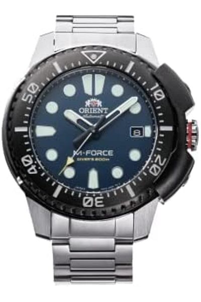 Orient M-Force RA-AC0L07L00B Automatic Men's Watch Blue Dial, Stainless Steel, 45mm, 200m ISO