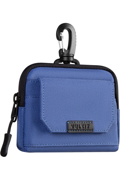 VULKIT محفظة نسائية من قماش أكسفورد مع حامل بطاقات محمي بتقنية تحديد الهوية بموجات الراديو ومشبك مقاوم للماء للرجال والنساء