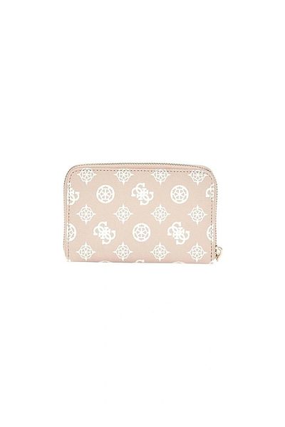 Guess Women's Beige Laurel Medium Size Zippered Wallet