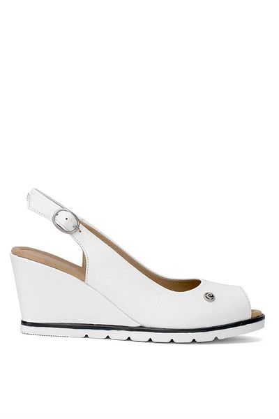 Pierre Cardin Genuine Leather Padded Sole Open Back Comfortable Summer Sandals