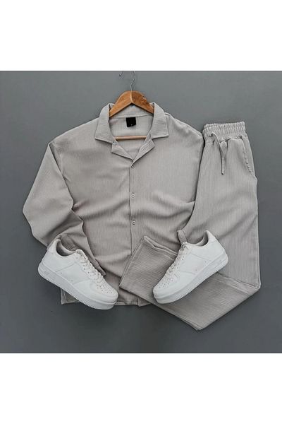 viperkombin Men's Shirt and Pants 2 Piece Summer Wrap Suit