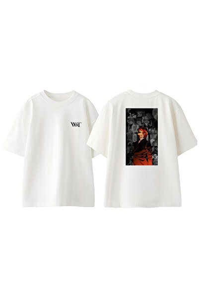 THEWERT Death Note 11 dizajn rukotvorina Štampano Pamuk bela Oversize kroj T-...