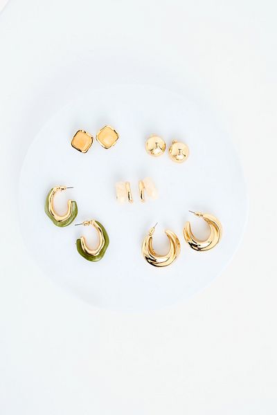 Penti Meloni Gold-Ohrring-Set