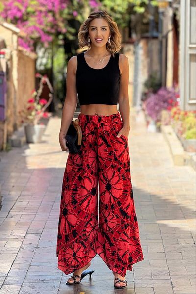 Nevin Kaya Moda Red Spanish Pants