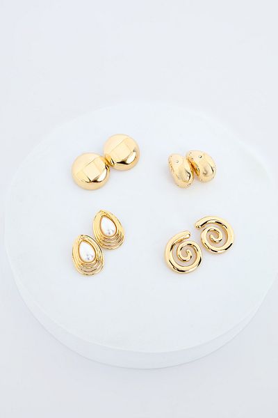 Penti Melani Gold-Ohrring-Set