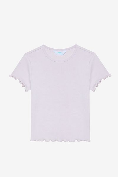 Penti Tulips-Flieder-Pyjama-Set für Mädchen
