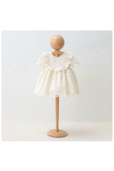 Mymio Girl's Muslin Lace Dress