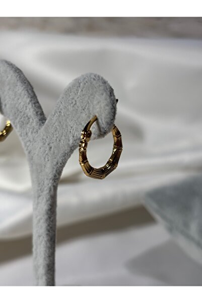 Uzak Işıklar Kemik gold çelik küpe