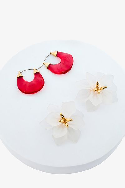 Penti Floral Gold Ohrringe Set