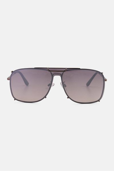 Guess Men GF0240 Square Sunglasses, Dark Grey