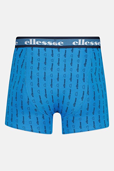 Ellesse Men 3 Pieces Brand Logo Trunks, Navy/Red