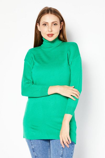 Don't Call Me Jennyfer Women Turtle Neck Ribbed Sweater, Green