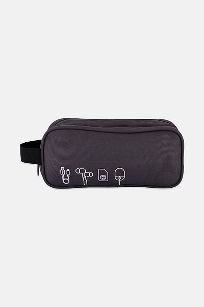 Algspar Digital Accessory Pouch 22 L x 5 W x 10 H cm, Grey