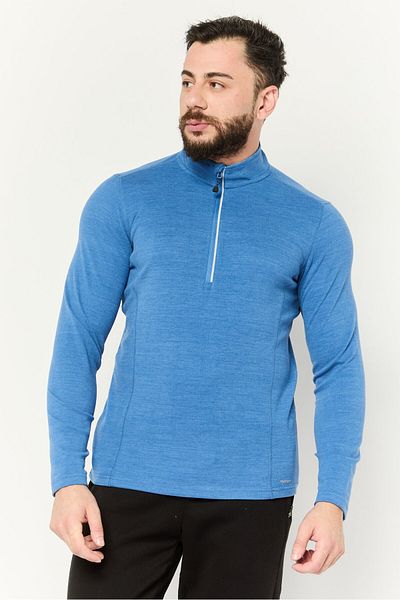 motion Men Sportswear Fit Long Sleeve Outdoor Sweatshirts, Blue