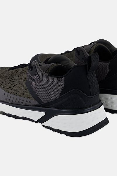 Geox Men Lace Up Casual Sneaker, Olive