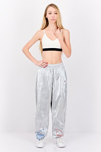 adidas Women Sportswear Fit Outdoor Track Pants, Silver