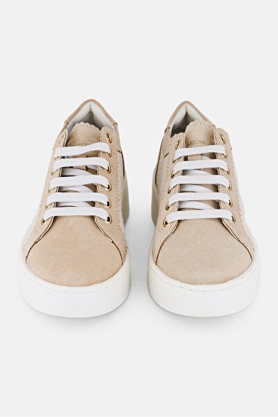 Geox Women D Skyely Lace Up Shoes, Light Taupe