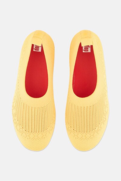 Fitflop Women Uber Knit Slip On Casual Shoes, Yellow