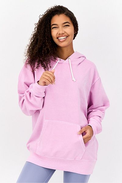 Champion Women Sportswear Fit Long Sleeves Outdoor Hoodie, Pink