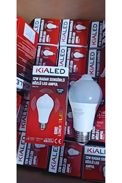 kialed 12W RADAR SENSÖRLÜ GÖZLÜ LED AMPÜL