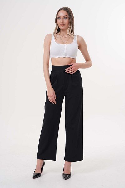 makarimato Women's Modern Cut Velcro High Waist Pants