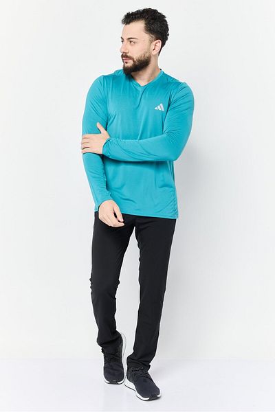 adidas Men Sportswear Fit Long Sleeve Training T-Shirt, Teal