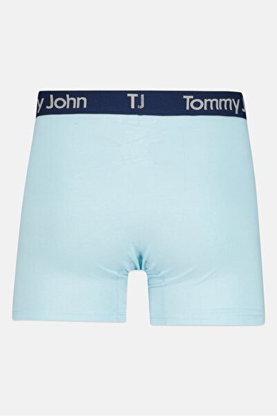 Tommy John Men 2 Pack 4 inseam Brand Logo Boxer Briefs, Multicolor