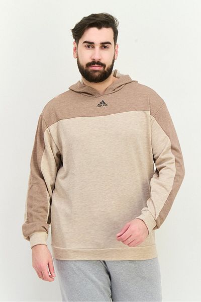 adidas Men Sportswear Fit Long Sleeves Running Sweatshirt, Tan
