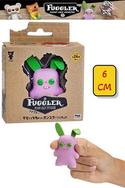 TOYFEST مجسم فردي من مجموعة فوجلر - 6 سم - أرنب مجنون أرجواني