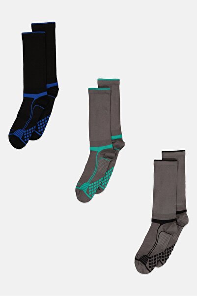 JOCKEY Men 3 Pair Diamond Cushion Comfort Crew Socks, Multicolor