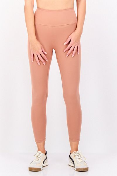 adidas Women Sportswear High Waist Yoga Leggings, Tan