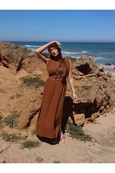 Su Koleksiyon ΦΟΡΕΜΑ ΜΟΥΣΛΙΝΑΣ ΑΓΙΑΣ ΜΠΟΗΜΙΚΗΣ ΣΤΙΛ / Καφέ