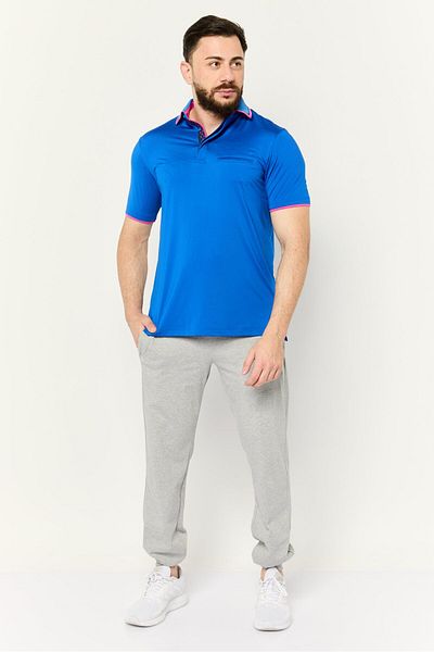 Head Men Sportswear Fit Short Sleeves Golf Polo Shirt, Blue
