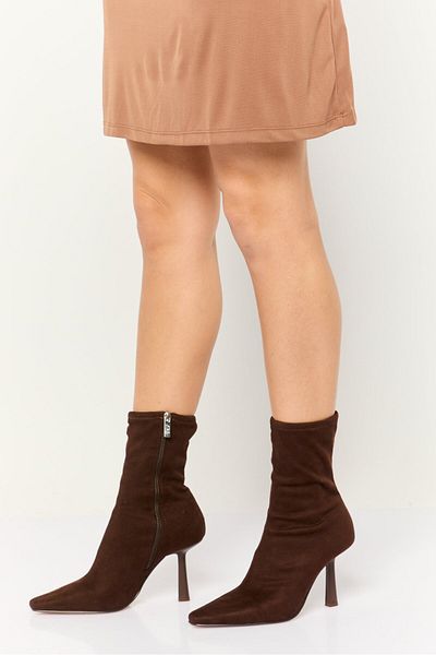 Steve Madden Women Zipper Closure Mid Calf-Length Boots, Dark Brown