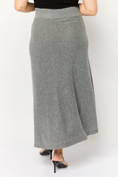 Esprit Women Knitted Straight Skirt, Grey
