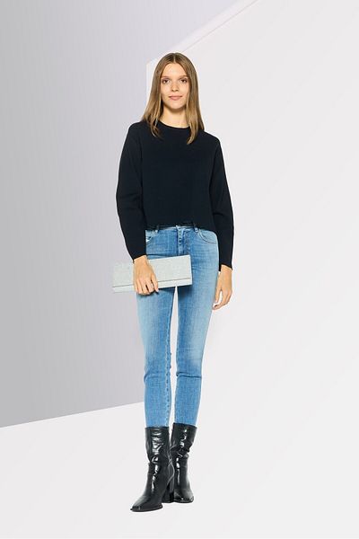 Stella McCartney Women Crew Neck Knitted Sweater, Navy