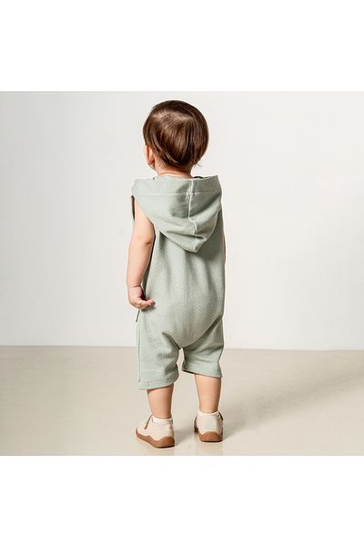 Momercy Baby Boy Hooded Summer Barbatöz with Shorts