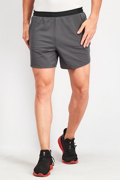 adidas Men Sportswear Fit 5 Inseam Zipped Pocket Training Shorts, Grey