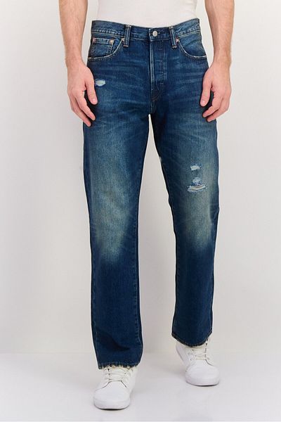 GAP Men Original Fit Rip No Stretchable Denim Jeasn, Blue