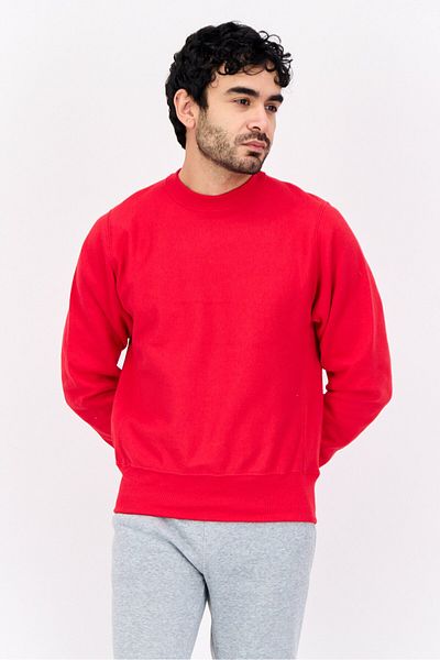 Champion Men Sportswear Fit Long Sleeve Outdoor Sweatshirts, Red