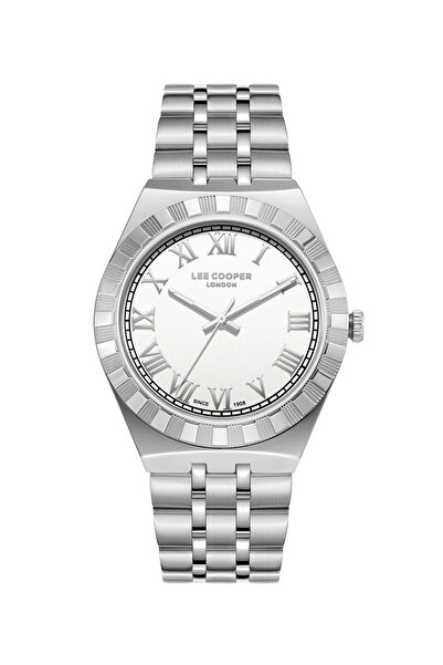 Lee Cooper ساعة رجالية أنالوج بمينا فضية - LC08060.330