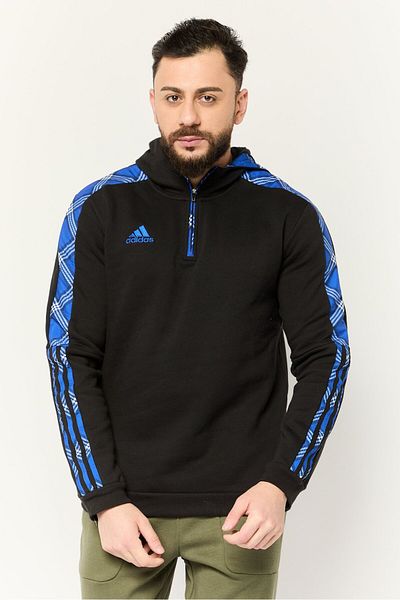adidas Men Sportwear Fit Long Sleeves Outdoor Hoodie, Black