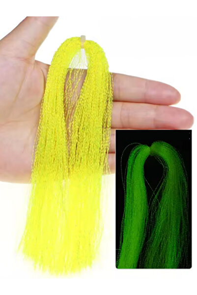 eagenset Fosforlu Karanlıkta Parlayan Sarı Glow Luminous in Dark Ultraviyole UV Neon 1 Poşet Çapari Simi