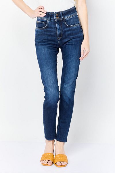 Guess Women Skinny Fit High Waist Washed Denim Jeans, Blue